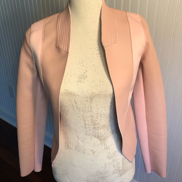 Guess Pink Faux Leather Top/Jacket/Blazer - Picture 5 of 5